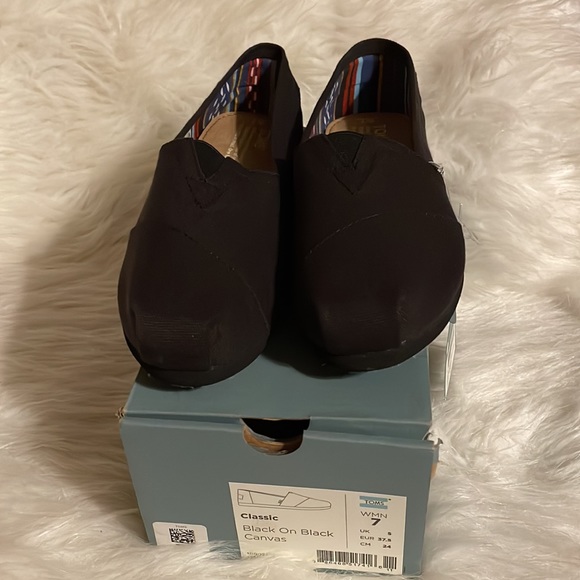 Toms black on black canvas womens - Picture 5 of 5